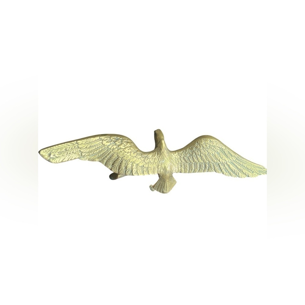 Vintage brass antique eagle soaring figurine - Picture 4 of 6